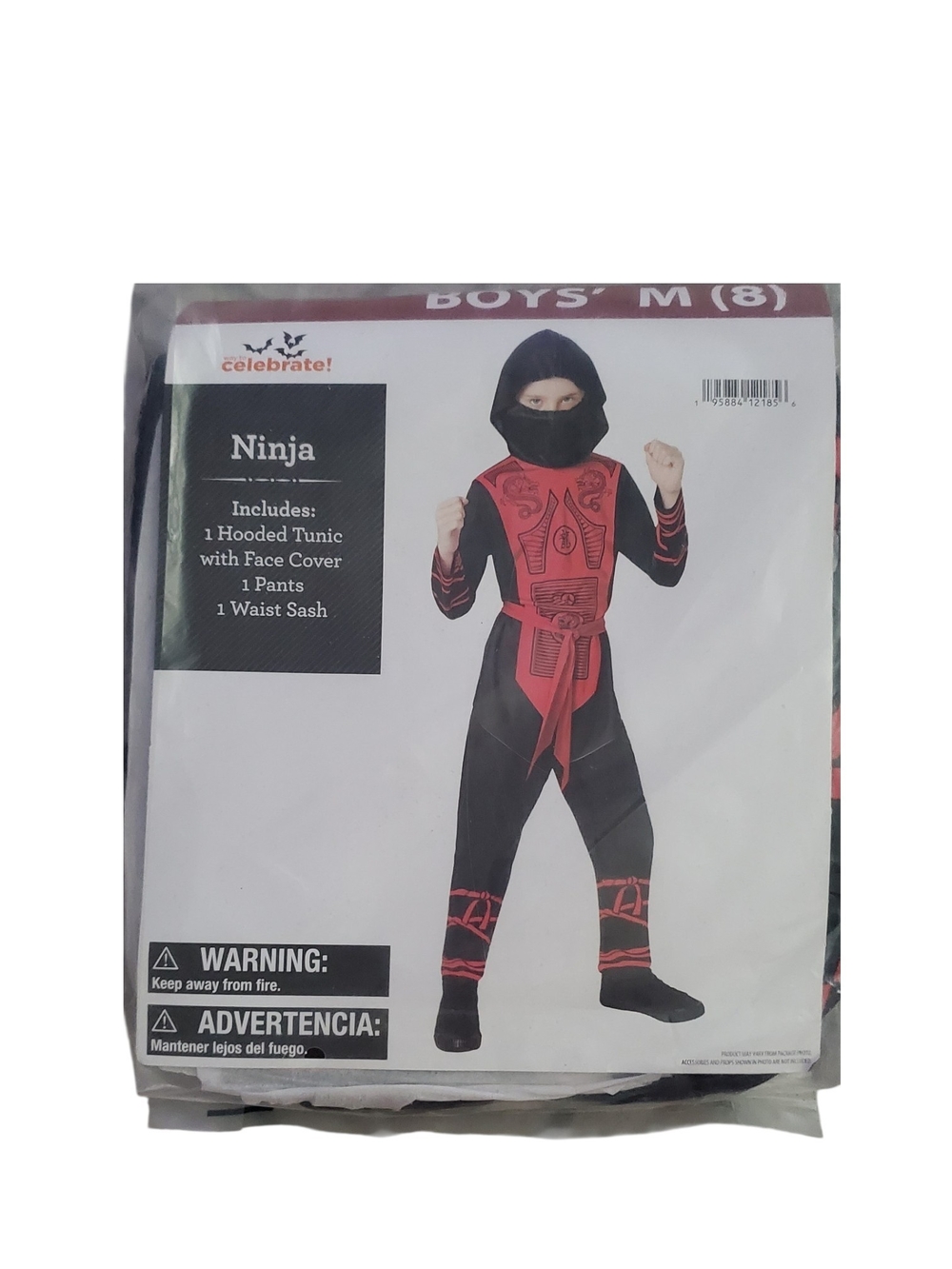 Red and Black Ninja Costume